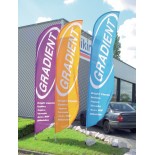 Voiles Publicitaires Beach Flag 350