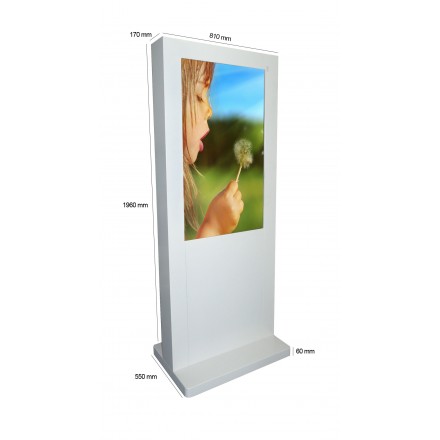 Totem Ecran Nec Pro 32" coloris sur mesure