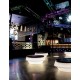 Pouf et canapé lumineux bar lounge club discothèque restaurant