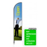 Voile beach flag pas cher discount 4,5 metres