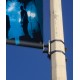 Potence candelabre oriflamme publicitaire
