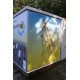 Habillage construction modulaire publicite cabane de chantier