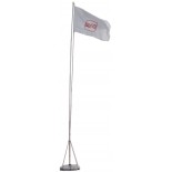 Mât drapeau 7 mètres sur pied