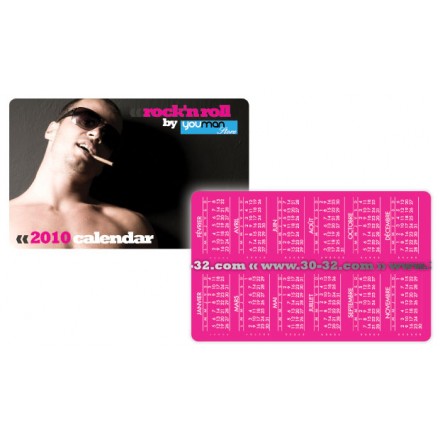 Calendrier de poche 8,5x5,4 cm (x500)